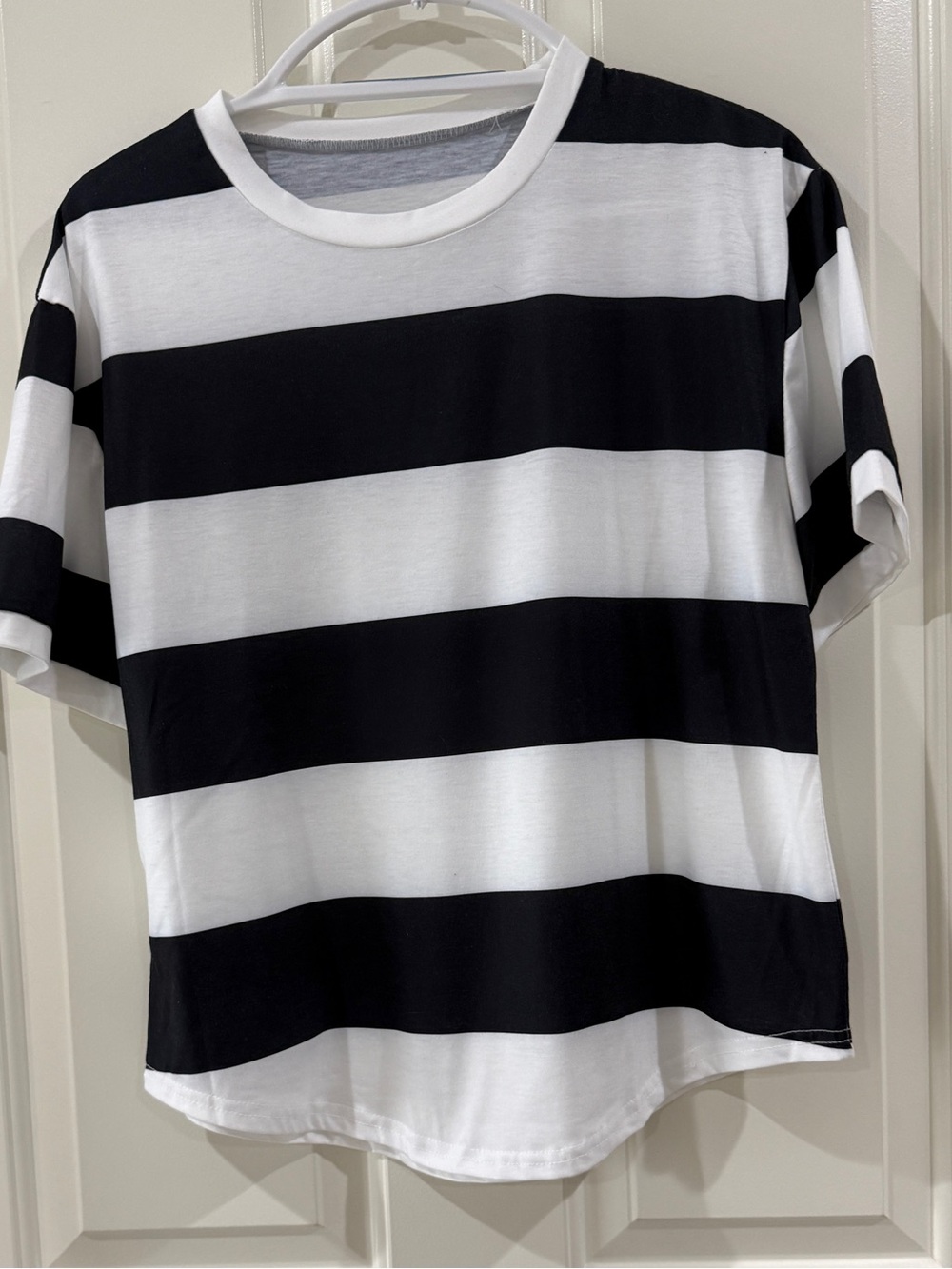 Classic Black & White Striped Women's Tee